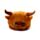 Highland Coo Cow Giant Single Slipper Foot Warmer