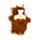 Highland Coo Cow Cream Nose 650ml Hot Water Bottle with Plush Cover