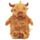 Highland Coo Cow Brown Nose 650ml Hot Water Bottle with Plush Cover