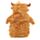 Highland Coo Cow Brown Nose 650ml Hot Water Bottle with Plush Cover