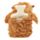 Highland Coo Cow Brown Nose 650ml Hot Water Bottle with Plush Cover