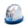 Adoramals Highland Coo Cow Medium Glitter Snow Storm