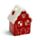 Christmas Gingerbread House Tea Light Candle Holder - Red & Green