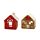 Christmas Gingerbread House Tea Light Candle Holder - Ribbons