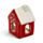 Christmas Gingerbread House Tea Light Candle Holder - Ribbons