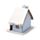 Golden Sleigh Scene Christmas House LED Decoration
