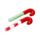 Set of 2 Christmas Festive Friends Candy Cane Shaped Lip Gloss