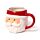 Christmas Santa Head Ceramic Shaped Mug