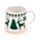 Green Reindeer Tapered Stoneware Mug