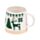 Green Reindeer Tapered Stoneware Mug