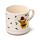 Christmas Jan Pashley Highland Coo Porcelain Mug & Coaster Lid Set