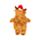 Christmas Highland Coo Cow 650ml Hot Water Bottle with Plush Cover