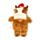 Christmas Highland Coo Cow 650ml Hot Water Bottle with Plush Cover