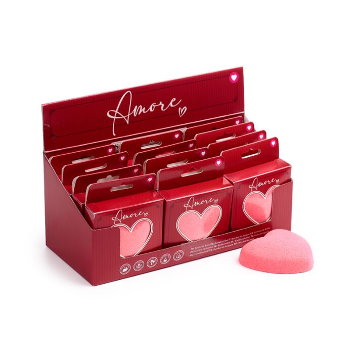 Amore Heart Shaped Bath Bomb in Gift Box