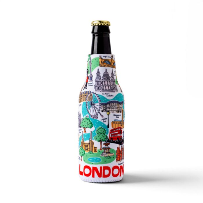 London Souvenir Neoprene Bottle Cooler Sleeve