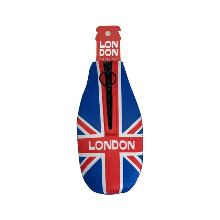 Union Jack London Souvenir Neoprene Bottle Cooler Sleeve