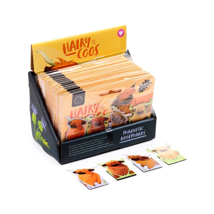 Hairy Coos Highland Coo Magnetic Bookmark Set