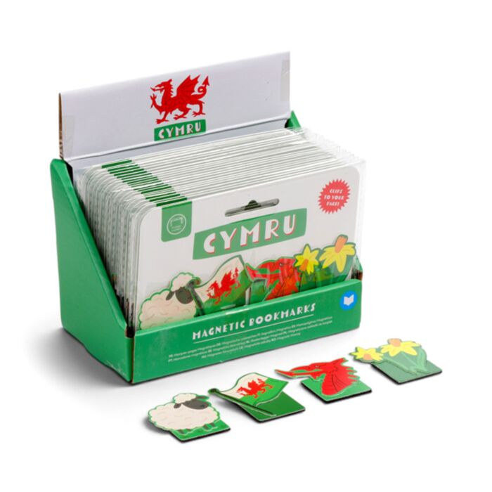 Welsh Dragon Wales (Cymru) Magnetic Bookmark Set