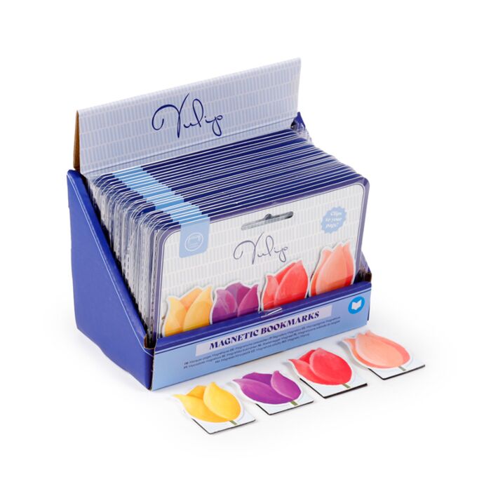 Tulips Magnetic Bookmark Set
