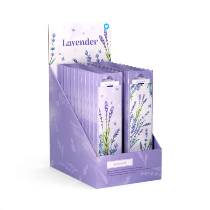 Lavender Bookmark with Elastic Band