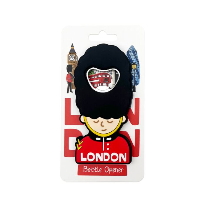 London Guardsman PVC Bottle Opener