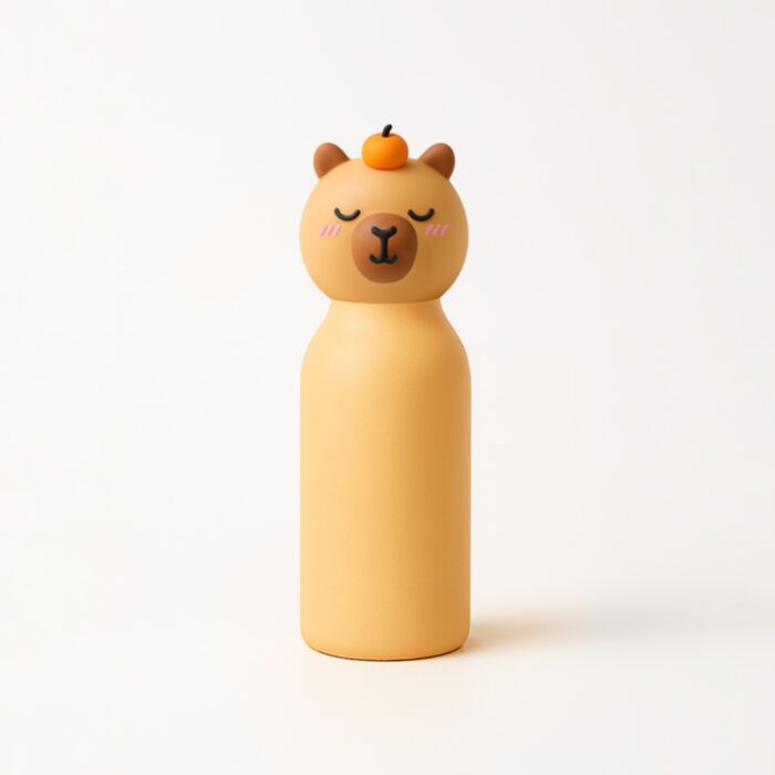 Adoramals Duke the Capybara Topper Hot & Cold Drinks Bottle 420ml