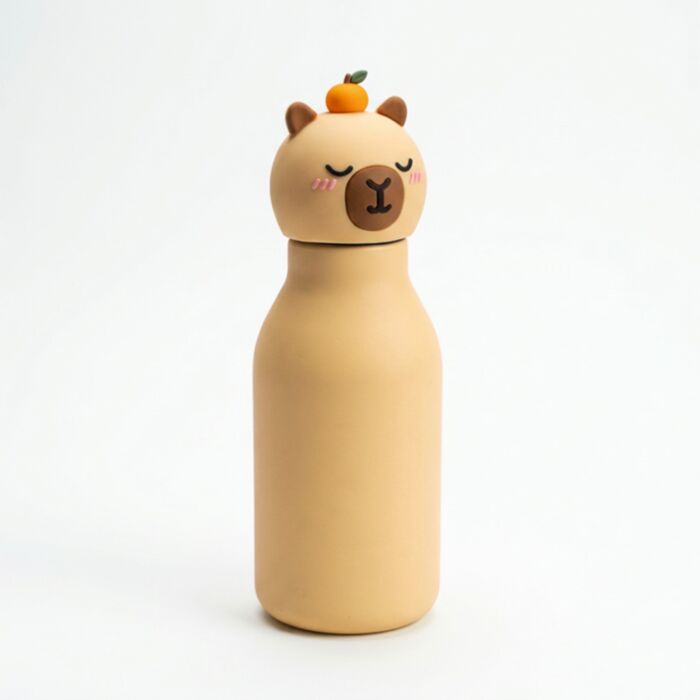 Adoramals Duke the Capybara Topper Hot & Cold Drinks Bottle 420ml