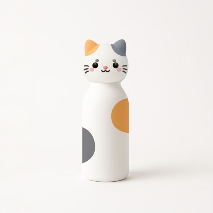 Adoramals Lola the Cat Topper Hot & Cold Drinks Bottle 420ml