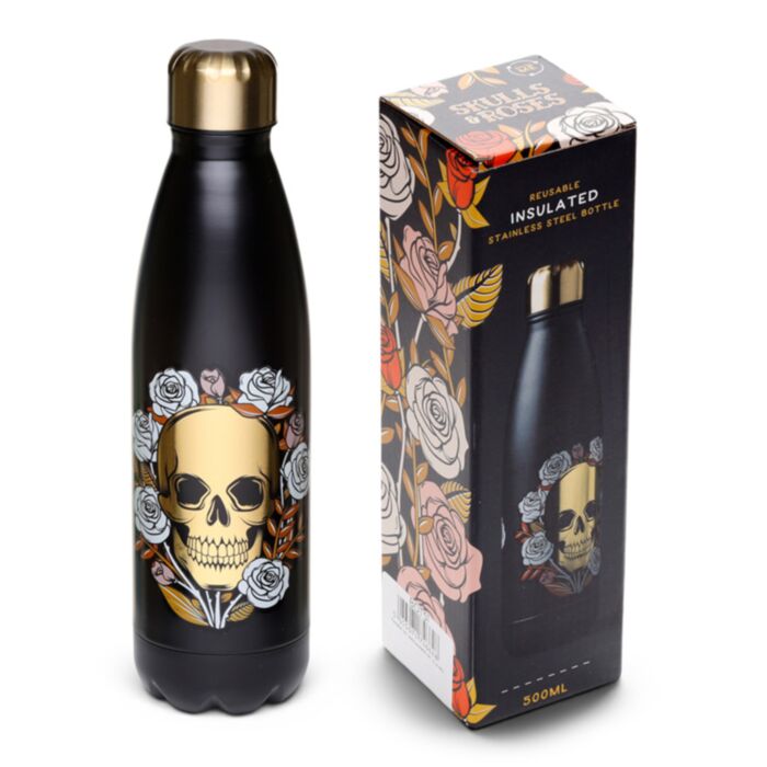 Skulls and Roses Hot & Cold Drinks Bottle 500ml