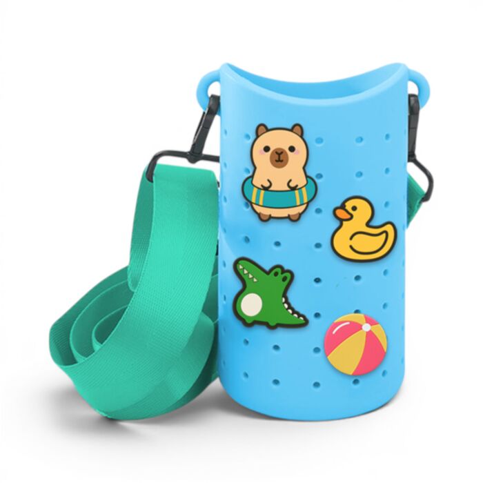 Adoramals Duke the Capybara Chamring Bottle Carrier with 4 Charms