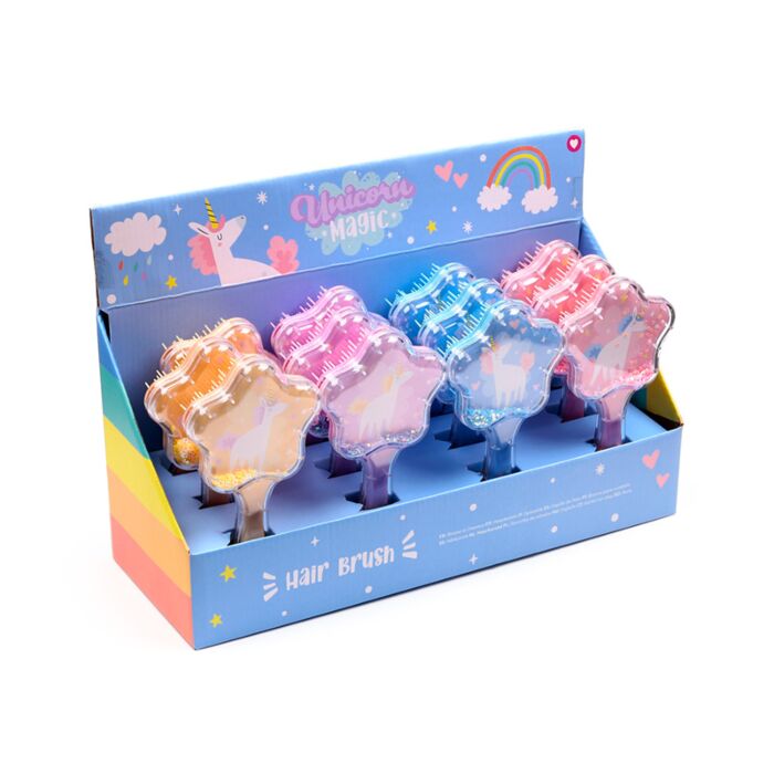 Unicorn Magic Star Shaped Glitter Hair Brush