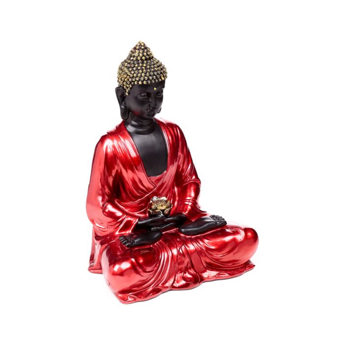 Red, Black & Gold Thai Buddha Contemplation