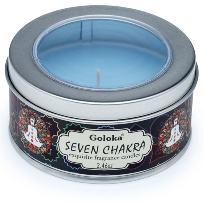 Goloka Seven Chakra Wax Candle Tin