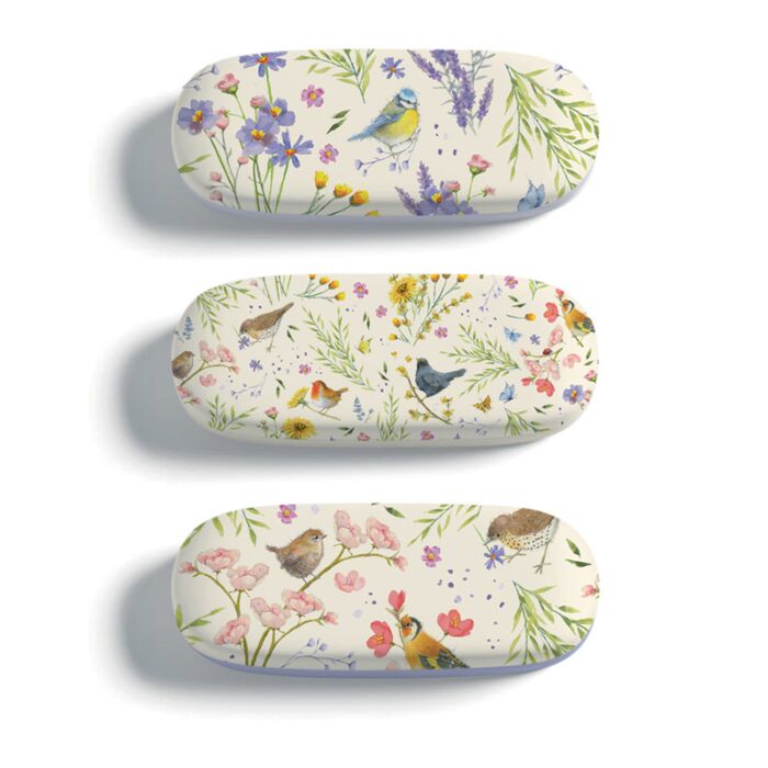 Glasses/Sunglasses Case Jan Pashley Wings & Wildflowers
