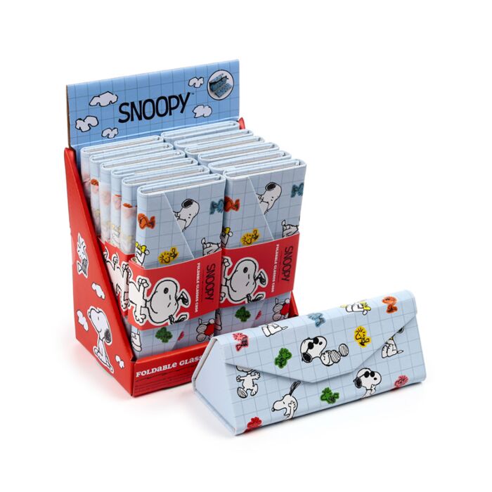 Peanuts Snoopy & Woodstock Foldable Glasses Case