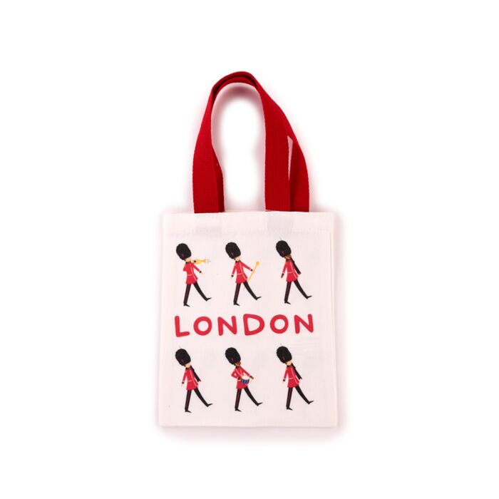 London Souvenir Guardsman Reusable Small Tote Bag