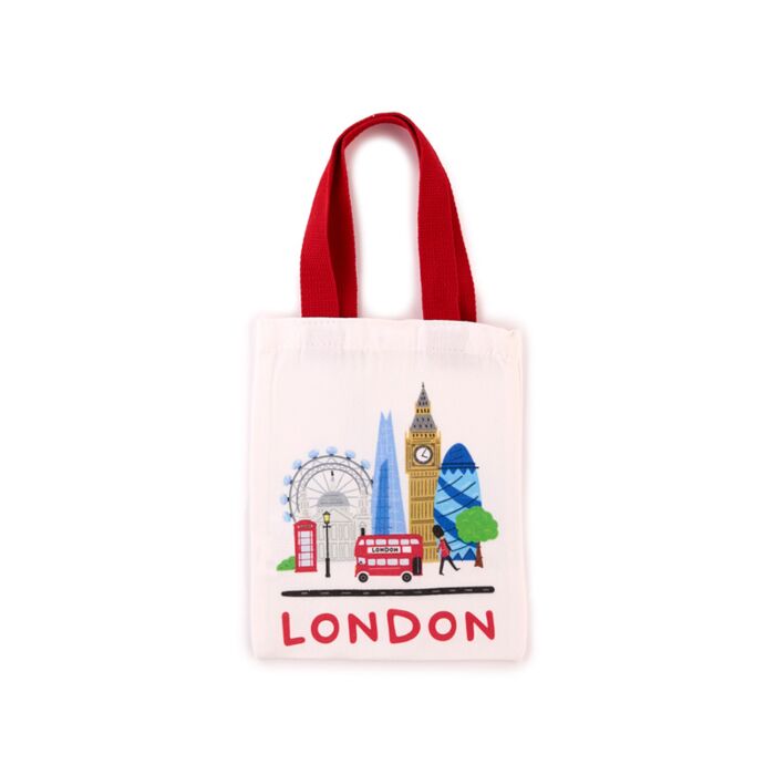 London Souvenir Reusable Small Tote Bag