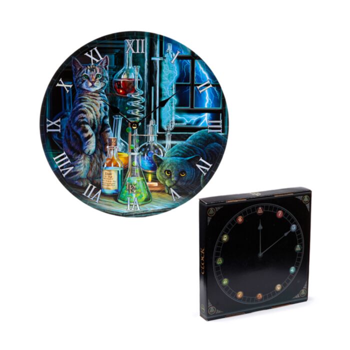 Lisa Parker Jekyll and Hyde Cats Picture Clock