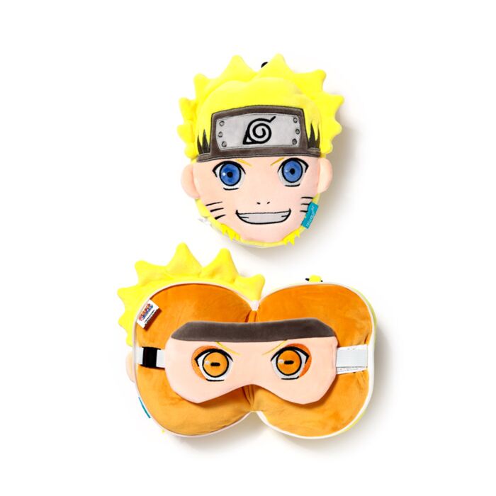 Relaxeazzz Naruto Plush Travel Pillow & Eye Mask