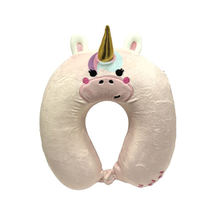 Relaxeazzz Adoracorns Bella the Unicorn Plush Kids Memory Foam Travel Pillow