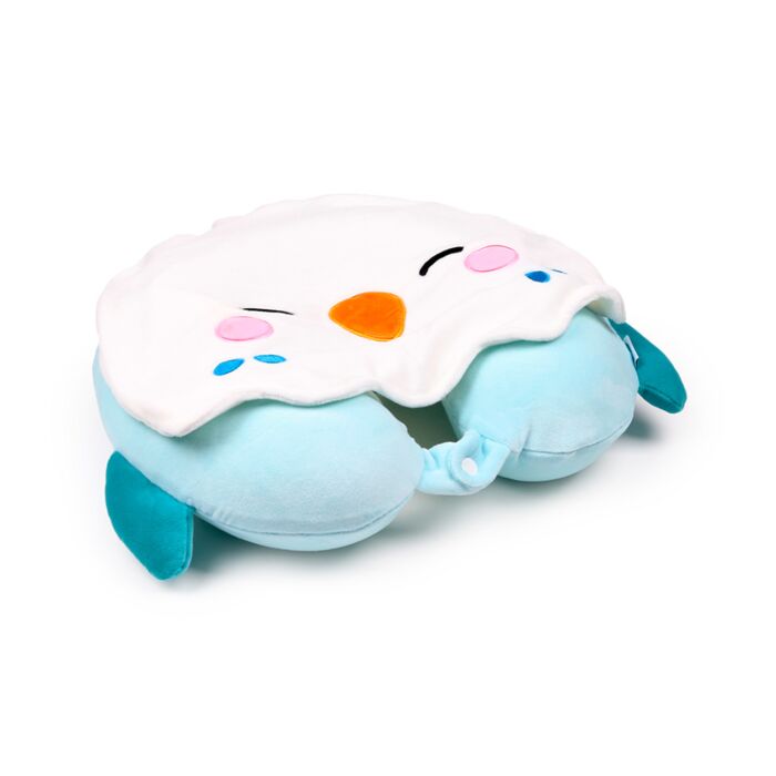 Hoodeazzz Adoramals Kiki the Budgie Plush Memory Foam Travel Pillow & Hood