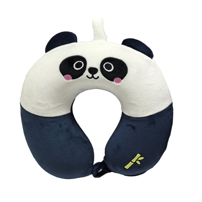 Relaxeazzz Adoramals Panda Plush Memory Foam Travel Pillow