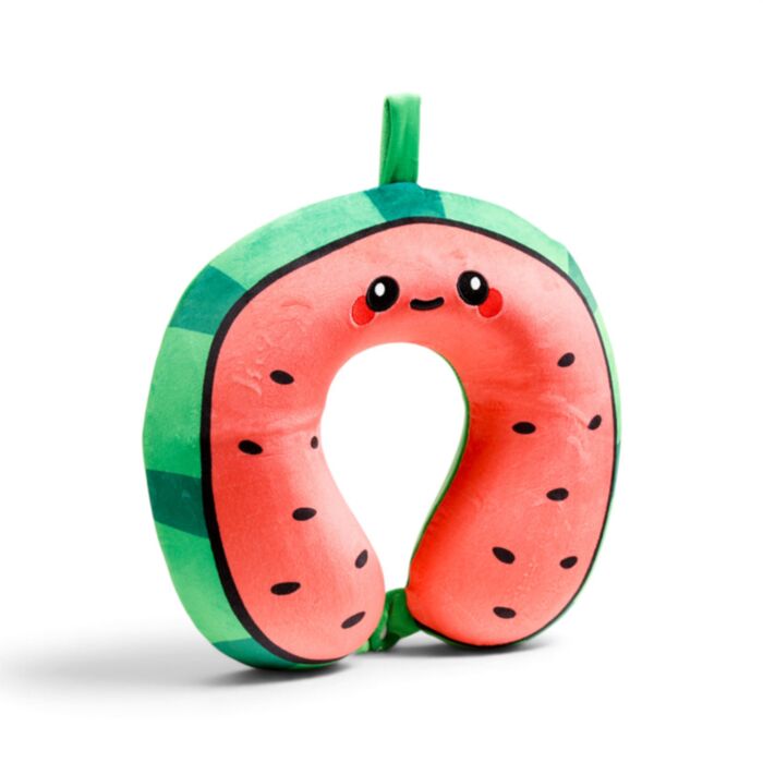 Relaxeazzz Foodiemals Lana the Watermelon Plush Memory Foam Travel Pillow