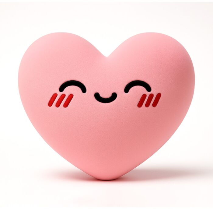 Squidglys J'Adoramals Heart Pink Plush Toy
