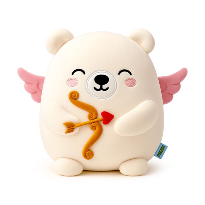 Squidglys J'Adoramals Heart Cupid Polar Bear Plush Toy