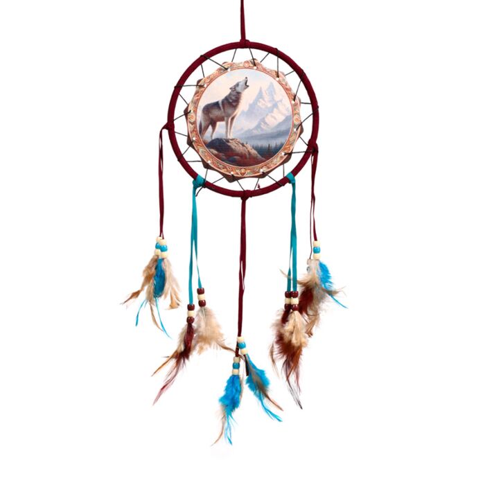 Mountain Wolf Dreamcatcher 16cm