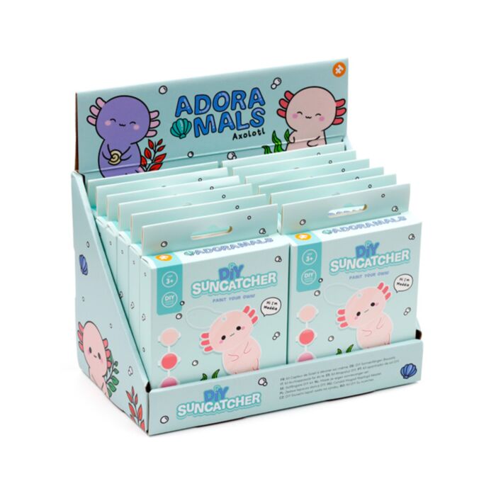 Adoramals Maddie the Axolotl Paint Your Own DIY Suncatcher