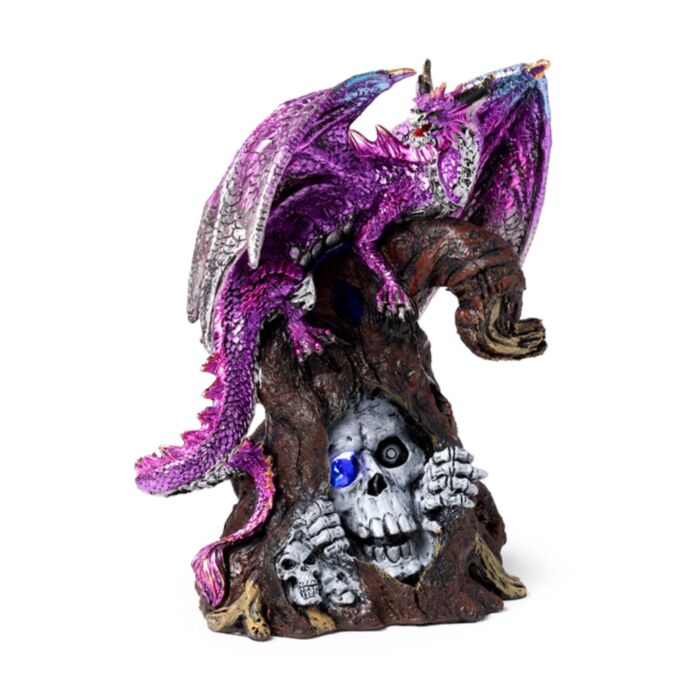 Dark Legends LED Keeper of the Death Gate Amethyst Dragon