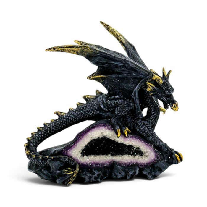 Dark Legends Crystal Purple Geode Dragon
