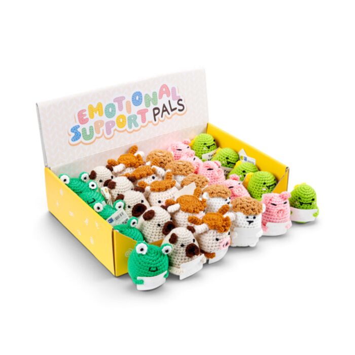Positive Emotional Support Crochet Animals Mix 2 (Blank Message Card)
